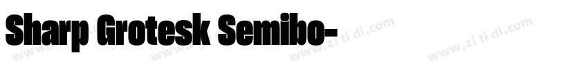 Sharp Grotesk Semibo字体转换